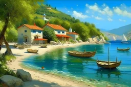 Peder Mork Monsted style,Croatia, Zuljana beach