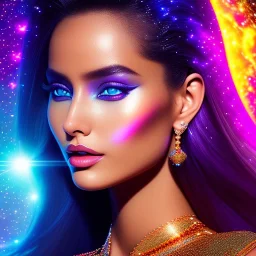 cosmic woman,highly detailed, hyper-detailed, beautifully color-coded, insane details, intricate details, beautifully color graded, Cinematic, Color Grading, Editorial Photography, Depth of Field, DOF, Tilt Blur, White Balance, 32k, Super-Resolution, Megapixel, ProPhoto RGB, VR, Half rear Lighting, Backlight, non photorealistic rendering