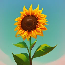 Stylized sunflower