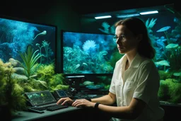 In Room F63, the young scientist Alice Barton, surrounded by alien flora and fauna, observed the rapid growth and evolution of the exotic specimens under the cyfflon lights. Her task involved measuring and recording the diverse occupants in meticulous detail on the psi-screen. As she pondered the possibility of future participants facing the same challenge, the enigmatic nature of the room's inhabitants hinted at a tapestry of mysteries waiting to be unraveled by curious minds like hers.