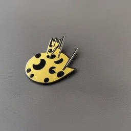 pac-man metal pin