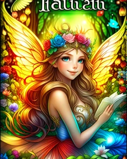 enchanted cute fairies ,adult book cover