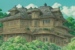 fantasy victorian house surrounded by forest