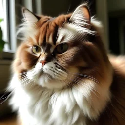 cara de un gato persa