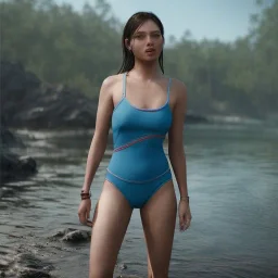 women wear swimwuit transparant 8k, realistic