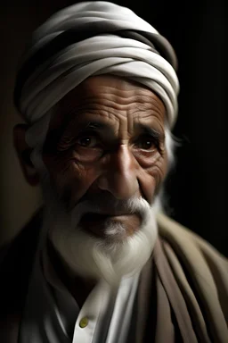 An elderly Arab man