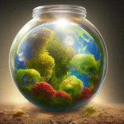 the earth in a jar