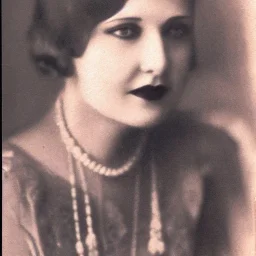 Portrait of a strong woman in the 1920s