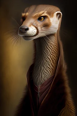 gaunt weasel, anthropomorphic, brown fur