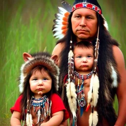 Native American/ Cherokee Tribe Wolf Clan baby]