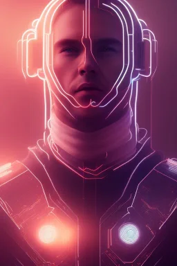 cyberpunk, head, men, portrai, tron