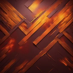 Hyper Realistic Glowing-Golden-Diagonal-Intersecting-Lines on rustic-orange-&-maroon wall with embers