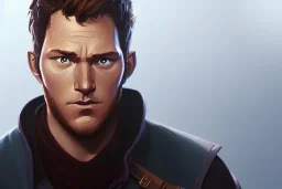 Portrait of Chris Pratt by Jake Bartok