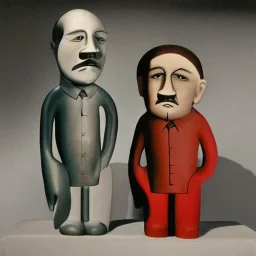 Putin and Hitler sculpture by joan miro