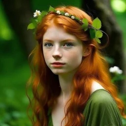 pretty girl, aged 19, ginger, conventionally attractive, faun, satyr