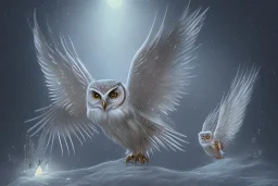 snow winged OWL