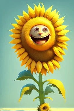 cheery sunflower avatar full body