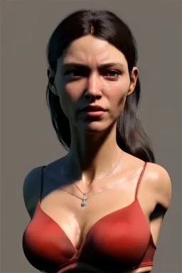 Ultra Realistic image, 25 years old brunette woman, Madrid, portrait, small stature, 1,54 cm tall, 50 kg weight, too small chest, yakuza body tattoo, vibrant color, highly detailed, art stations, concept art, smooth, unreal engine 5, god rays, ray tracing, RTX, lumen lighting, ultra detail, volumetric lighting.