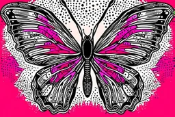 pink comics butterfly