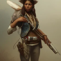 American native.Style,by red dead redemption by andrea bonelli,by Jean Baptiste Monge.