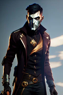 dishonored Corvo Attano by Cedric Peyravernay, artstation, full body