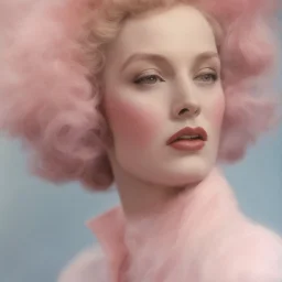 Marlene Dietrich, plastic jacket, pink,autochrome