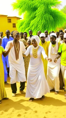 Sudanese wedding , people dancing