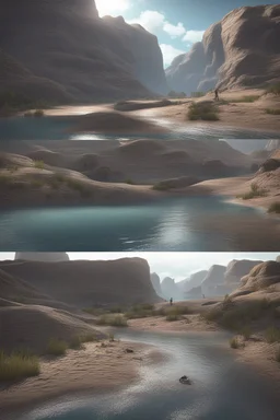 Trending on artstation,3d,reality game named searching for earth-like planet codes:water surface opened the roadbed, and we jumped out of the shortest path, crawling up the cliff, a joint authorization and summary.free to zoom in,industrial design,ux design,interior design,product design,game design,octane rendering,unreal engine,Photoshyoot,Shot on 25mm lens,Depth of Field,Tilt Blur,Shutter Speed 1/100t0,F/22,White Balance,32k,Super-Resolution,Pro Photo RGB,Half rear Lighting,Incandtescent,Volu