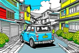 Cartoon f56 mini cooper in tokyomake