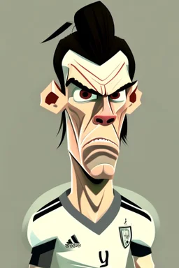 Gareth Bale Footballer cartoon 2d