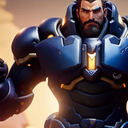 Ultra detailed fullbody Portrait in oil on canvas of overwatch character-REINHARDT with armor,extremely detailed digital painting,ultrarealistic skin,intense stare, extremely detailed face, crystal clear eyes, mystical colors ,perfectly centered image, perfect composition, rim light, beautiful lighting,masterpiece ,8k, stunning scene, raytracing, anatomically correct, in the style of Ohrai Noriyoshi and robert e howard and Steve Jung and Wizyakuza and Simon Bisley and uncannyknack.