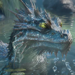 water dragon, unreal engine 5, 8k resolution, photorealistic, ultra detailed