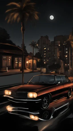 car at night