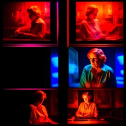 (Masterpiece1:7), award-winning, highest quality, in the styles of Moebius and Jean Giraud, with a very realistic cartoony style. Subject: Comic Book Time Lapse vintage photos glued into a comic book arranged in panels of the same woman, in the top left panel the woman is a (hyperrealistic:1.7) young, slender and attractive, then, in each picture going horizontally a time lapse occurs as she grows (ugly:1.6) old, sadder, more depressed and fatter,Fujifilm XT3, Fujifilm Velvia 50