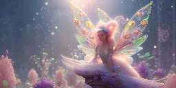 crystal subtle flower in a galactic ambiance beautiful fairy, transparent, delicate colors, in the foreground, full of details, smooth，soft light atmosphere, light effect，vaporwave colorful, concept art, smooth, extremely sharp detail, finely tuned detail, ultra high definition, 8 k, unreal engine 5, ultra sharp focus