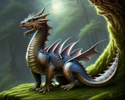 mdjrny-v4 style, photorealistic dragon, sharp scales, insanely detailed, symmetrical glowing eyes, intricate, bright iridescent highlights, art nouveau, volt lighting, atop a mountain crag, ultra high definition, NVIDIA Iray render, volumetric illumination, by argerm inspired by Tod Lockwood and Bob Eggleton, black dragon