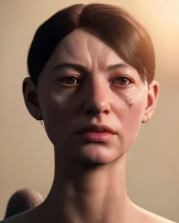 Realistic image, portrait, hybrid made up of a woman's body and a muppet's head mask ,concept art, smooth, unreal engine 5, god lights, ray tracing, RTX, lumen lighting, ultra detail, volumetric lighting, 3d, finely drawn, high definition, 4k.