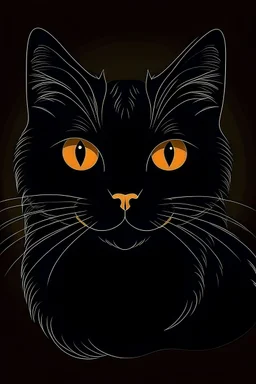 graphic Halloween, black cat