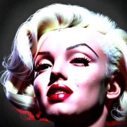 Realistic image portrait, sweet Marylin Monroe, cyberpunk style, highly detailed, unreal engine 5, ray tracing, RTX, lumen lighting, ultra detail, volumetric lighting, 3d, finely drawn, high definition, high resolution.