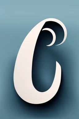 a simple abstract shapes combining the shape of an ear inside the capital letter G