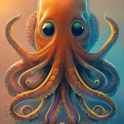 octopus, deep color, underworld, menacing, high quality, high detail, portrait