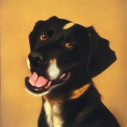 Portrait of a Dog Caravaggio style