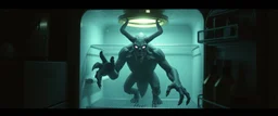 demon in the fridge in the style of fallout 4