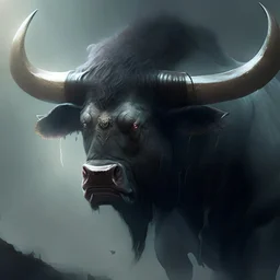 bull, monster, concept art, full bofy