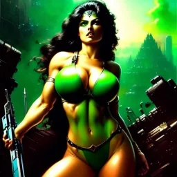 portrait 'beautiful Sexy Busty She-Hulk',crystal clear green eyes,painting by gaston bussiere, greg rutkowski, yoji shinkawa, yoshitaka amano, tsutomu nihei, donato giancola, tim hildebrandt, oil on canvas, cinematic composition, extreme detail,fit full head inside picture,32k