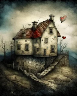 Home is where the heart is. Modifiers: extremely detailed intricate beautiful dynamic lighting award winning fantastic view 4K 3D high definition crisp quality hdr watercolor Arthur Rackham vivid colors patchwork Endre Penovac watercolor ink Jamie Heiden debeh 4K 3D beautiful intricate extremely detailed beautiful