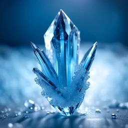 freezing blue crystal