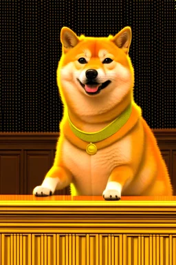 doge faisant un discours politique