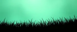 green grasses silhouette across bottom, illustration