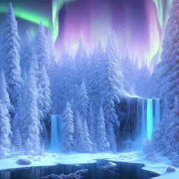 white and gold crystal background，waterfall, winter snow flakessnow, northern Lights, full of details, smooth, bright sunshine，soft light atmosphere, light effect，vaporwave colorful, concept art, smooth, extremely sharp detail, finely tuned detail, ultra high definition, 8 k, unreal engine 5, ultra sharp focus